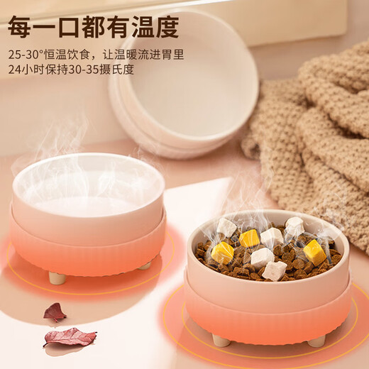 Zhizhou constant temperature cat water bowl ceramic water dispenser heated warm water cat bowl pet supplies dog and kitten yogurt machine