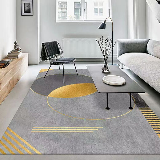 Xuxian light luxury living room carpet floor mat coffee table mat bedroom living room carpet home entrance anti-slip mat large area carpet light luxury-01 100*160 cm