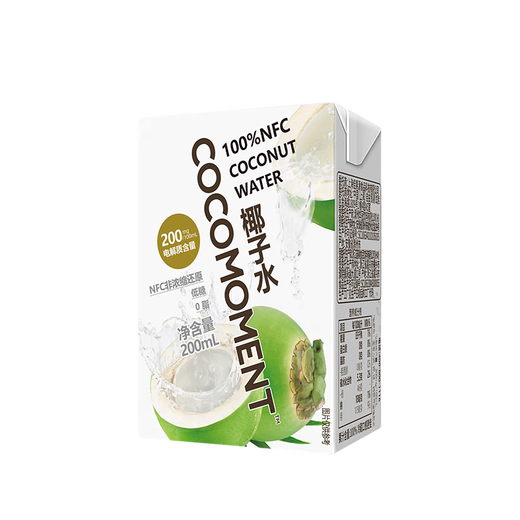 Good Farm Cocomoment 100% NFC Coconut Water 200ml*12 Bottles Straight from the Source