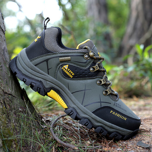 
Changxiang Huili men's shoes for spring outdoor travel sports leisure waterproof and anti-slip construction site work wear-resistant labor protection work shoes for men gray 40