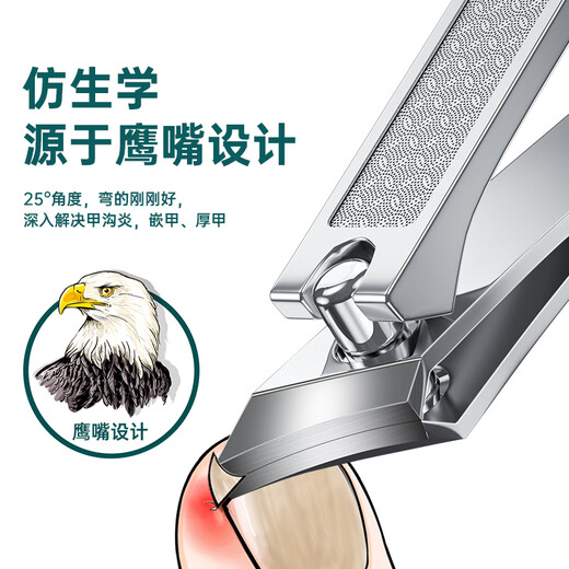 MR.GREEN德国斜口指甲刀甲沟炎专用指甲钳修脚灰甲嵌甲剪进口2件套Mr-9201