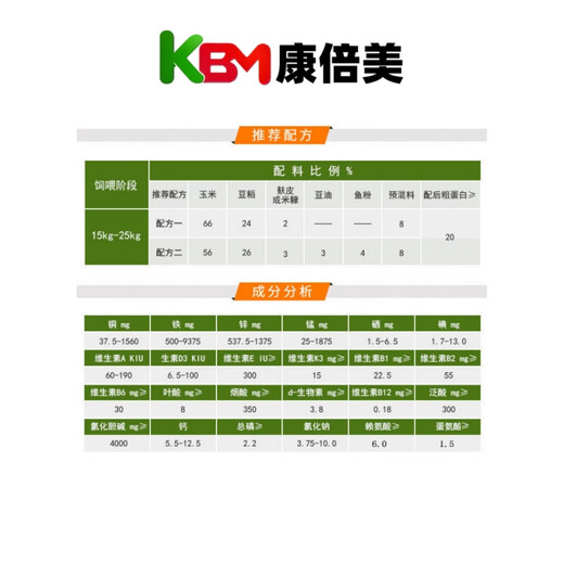 Combimex 8% piglet premix pig feed piglet piglet fattening pig farm special veterinary livestock 20 kg W8916