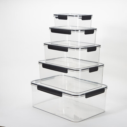 Duoweipet fresh-keeping box large capacity refrigerator special food grade freezer storage box rectangular fresh kimchi dense high transparent 169362*255*13587