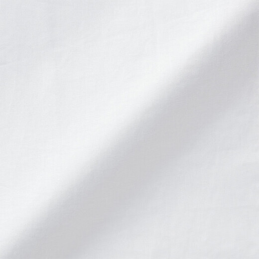 无印良品（MUJI）男式 水洗 平纹 长袖衬衫 男士长袖衬衣外套 翻领 AC2WPC5S 白色 XL （180/104A）