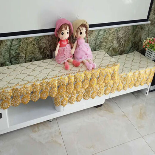 Bo Linglu PVC TV cabinet tablecloth rectangular living room coffee table tablecloth 2023 new waterproof and oil-proof double-layer universal 340 hot stamping (waterproof) 49*241cm (TV cabinet)