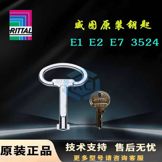 XMSJ威图Ritt机柜3524小钥匙E1 E2 E7钥匙控制柜TS8611.370门锁 3524钥匙