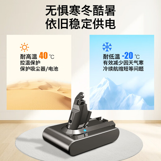 Delipow is suitable for Dyson battery V7 vacuum cleaner rechargeable lithium battery accessories 4500mAh large capacity SV11 V7 Animal/Fluffy/Motorhead Pro, etc.