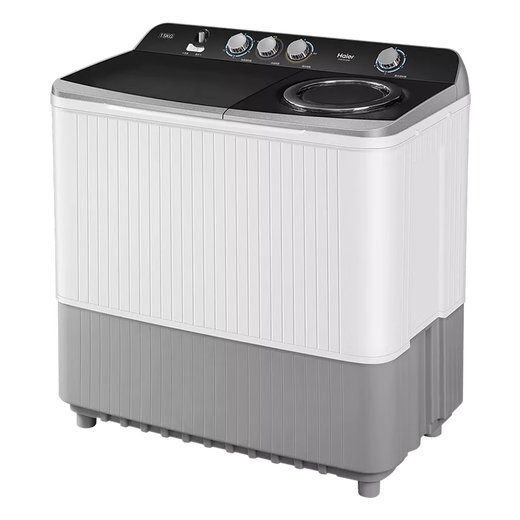 
Haier [tail cargo aircraft] Haier double cylinder washing machine, home hotel double barrel old-fashioned semi-automatic 15-tube Jin [Jin equals 0.5 kg] Dual motor XPB150-828S double cylinder washing machine 12kg