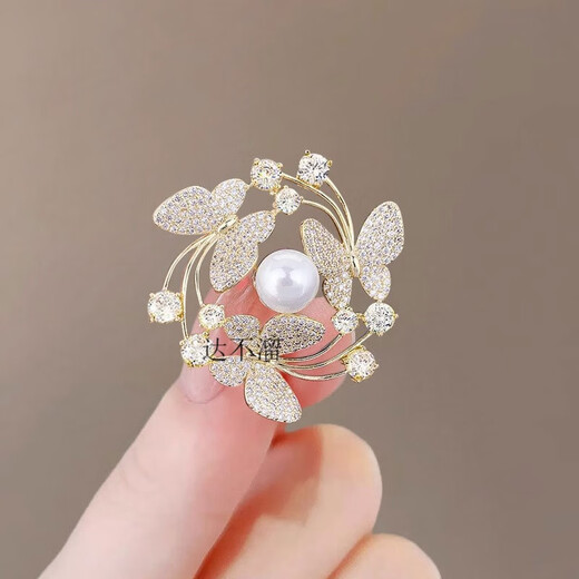 Tabuliu sense niche butterfly brooch niche versatile temperament anti-exposure suit birthday gift 232#vip1