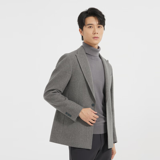 Lilang Youth Business Herren -Kleidung [gleiches Modell im Einkaufszentrum] Anzug Herrenkleidung Hals -Wollanzug Single West Blazer Q4DDX02 Leichte Kaffee Farbe 170a