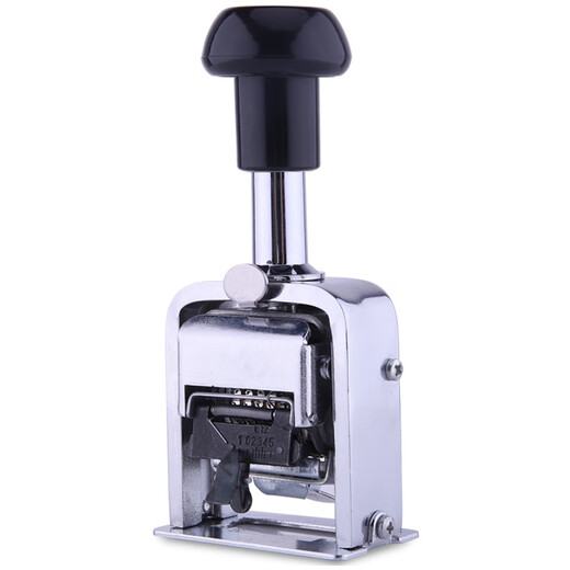 Weirong HM6 manual coding machine, automatic numbering machine, office financial supplies ink page numbering machine, 6-digit bill production date coding machine