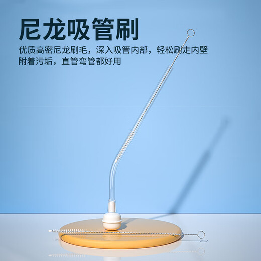 葆氏便携碗刷婴儿辅食盘刷奶瓶刷套装厨房餐具清洗神器一体3in1-蓝