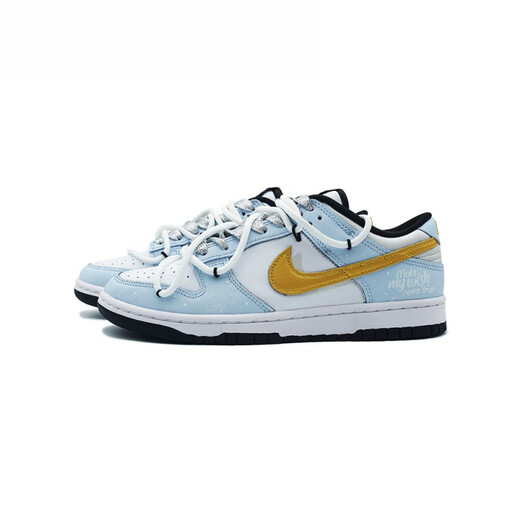 耐克（NIKE）球鞋定制 Nike Dunk 圣诞限定 冰雪奇缘 熊猫 低帮板鞋 黄蓝 男款DD1391-100 定制款7天内发出 41