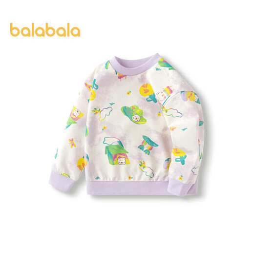 Balabala children's clothing boys and girls sweatshirts children's baby clothes 2024 spring children's cartoon tops 208124121203