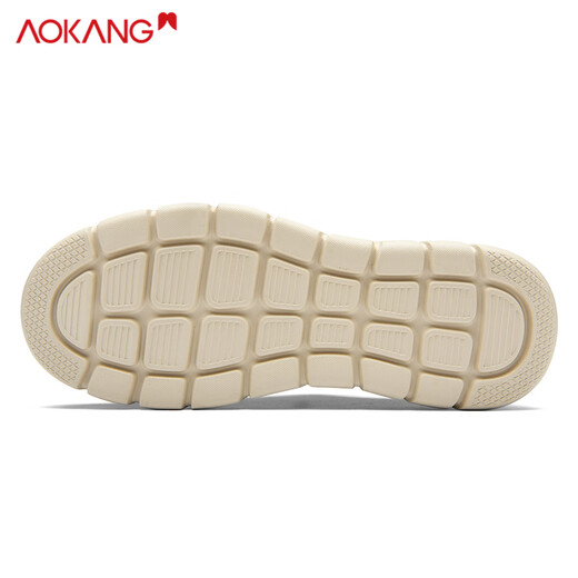 Aokang men's shoes canvas shoes versatile shoes men mesh casual board shoes men sand color 42