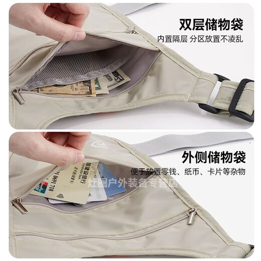 Sac de taille antivol de Rade Raft, voyage de voyage à l'étranger, voyages européens invisibles et sûrs, semets pour hommes et seins féminins, colis bleu 1