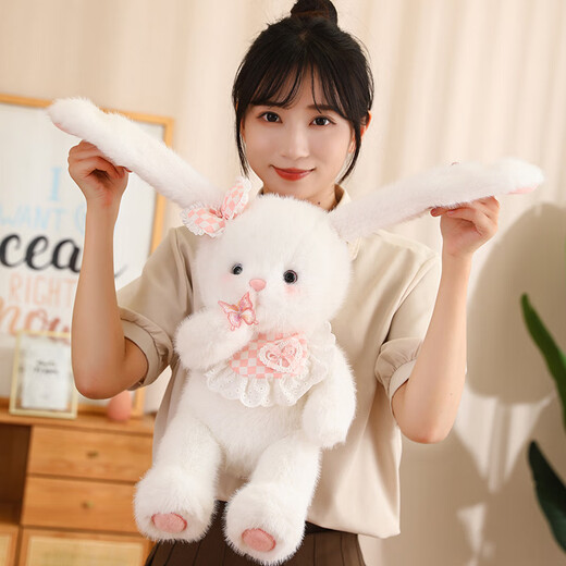 蓓斯曼兔子毛绒玩具女孩子娃娃小白兔子玩偶公仔布娃娃儿童玩具生日礼物 BABY兔 60厘米