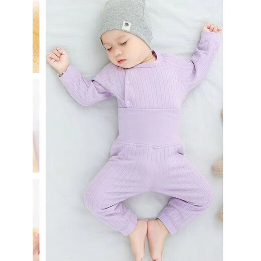Disney Baby Underwear Set Pure Cotton High Taist Protection Baby Automne Clothes et Long Pants Pyjamas Split Pyjamas Spring and Automne Base Base Offaning Keep Warm Violet 16837 Couvercle de sous-vêtements désossé 66 cm Recommandé 10-14 Jin [Jin est égal à 0,5 kg]