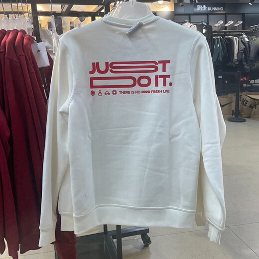 
Nike (NIKE) sweatshirt jacket men's 2025 summer new sportswear plus velvet warm round neck pullover IB5567-677 IB5567-133 white new year style plus velvet XL