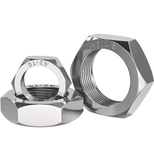 Tianzhuo Hardware 316L stainless steel hexagonal fine thread thin nut thin nut screw cap MM8M10M12*1M16*1.5-M24 M12*1.25 (1 piece