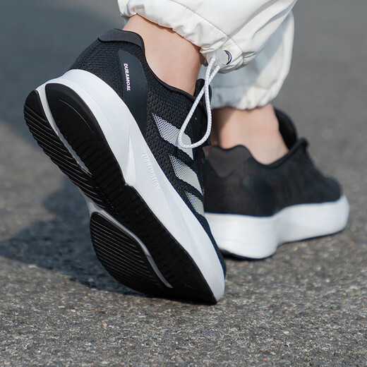 
Adidas men's shoes 2025 autumn new low-top trendy cushioning sneakers lightweight casual breathable running shoes ID9849/black and white/LIGHTMOTION technology 41