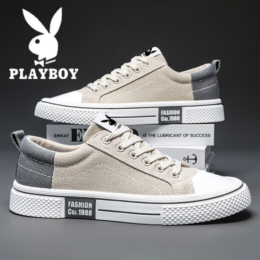 Playboy Tolevas Chaussures hommes 2025 Nouveau été des chaussures de tissu décontractées respirantes à la mode