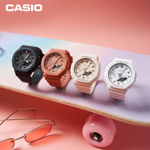 Casio (CASIO) watch female G-SHOCK student sports electronic Japanese and Korean watch New Year gift for girlfriend GMA-S2100-4A