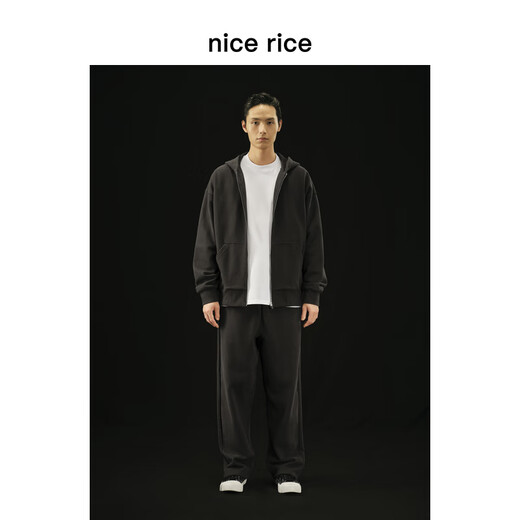 
nice rice good rice r. Series 500G cotton straight casual sleeves [same style in the mall] NCQ12027 black (500g) M
