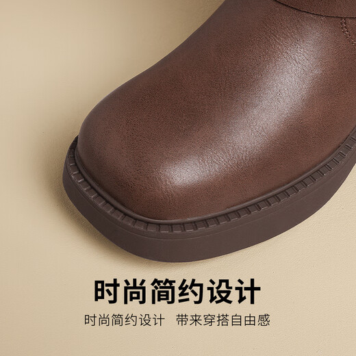 
Daphne Maillard boots for women knight boots western cowboy boots for women spring and autumn 2024 new brown short boots for women Martin boots for women