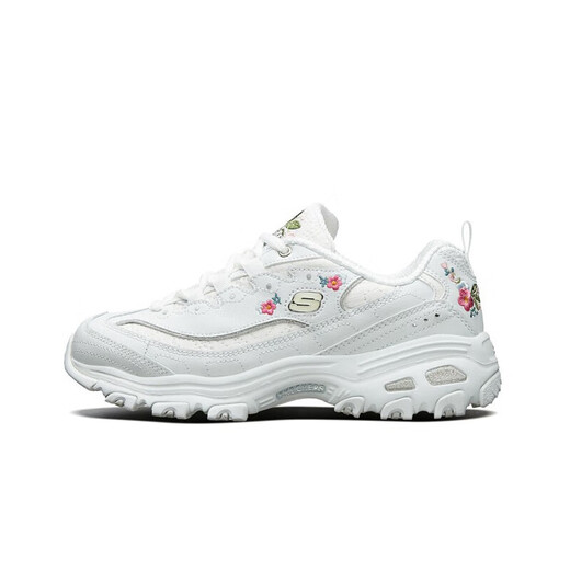 
SKECHERS women's shoes sneakers embroidered panda shoes fashion retro versatile dad shoes thick sole heightened casual shoes 11977