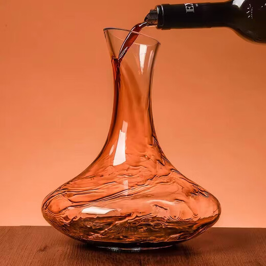 Wilkie red wine decanter high-end wine quick decanter jug wine divider household glass European wine set high-end slant mouth decanter 1.5L