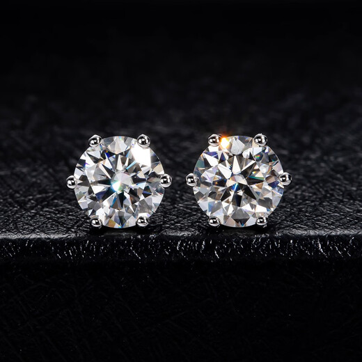 Authentic pt950 platinum earrings, platinum earrings, earrings, niche high-end earrings, birthday gifts for girlfriends, Valentine's Day, six-claw star earrings, 50 points light luxury style