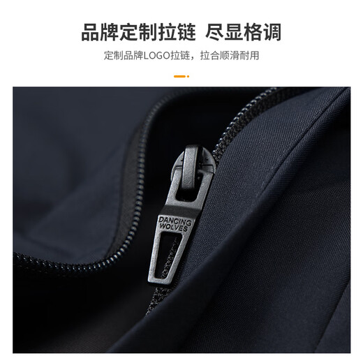 Dances with Wolves Velvet Stand Collar Jacket Men's 2025 Autumn New Commuting Executive Business Easy Care Coach Jacket 1032 Navy Blue 101 M (170)