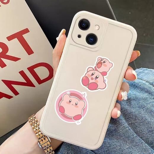 Cute Star Kirby Stickers Cartoon Mobile Phone Stickers Tablet Water Cup Handbook DIY Small Stickers Waterproof Stickers Randomly 20 sheets