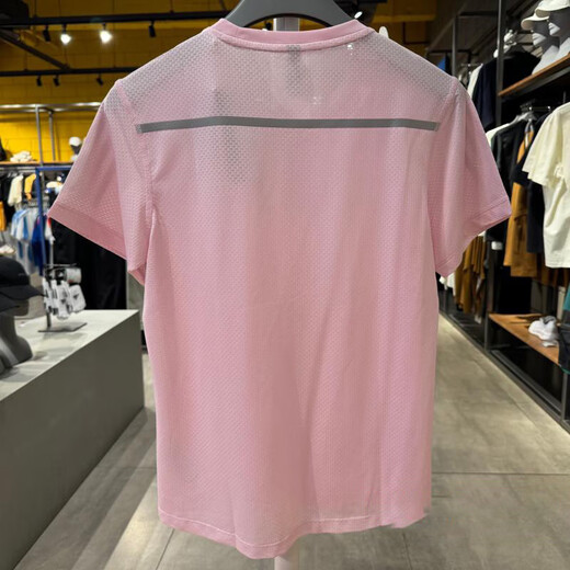 阿迪达斯 （adidas）短袖女装2025夏季新款训练健身跑步运动服舒适透气圆领半袖T恤衫 JF1478粉色 L