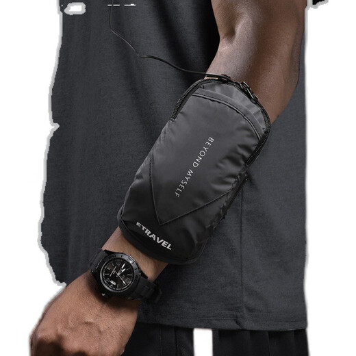 Jingpu Feifei Running Cell Phone Bag Arm Bag Equipment Sports Cell Phone Arm Cover Night Running Cell Phone Cover Special Arm Bag Men's Wrist Bag Dark Blue