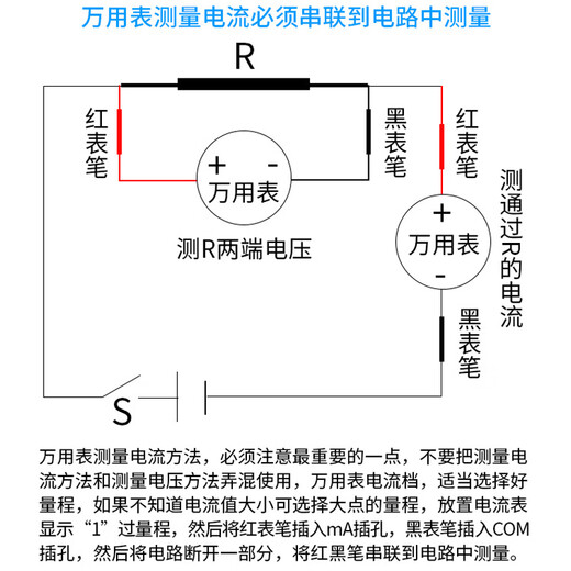 Pilot multimeter high-precision electrician-specific digital multimeter household smart anti-burn smart multimeter