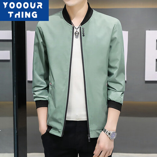 YOOOURTHING2024 Autumn and Winter Fashion Jacket Men's Slim Fit Versatile Fashion Trend Four-Button Jacket Men Black XL Recommended 110-140Jin Jin equals 0.5 kg