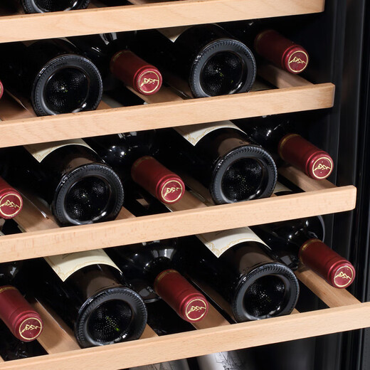 Bacchus wine cabinet 250 bottles Constant temperature wine cabinet home commercial club office embedded integrated double door double control cabinet tea refrigerated wine storage cabinet high-end air-cooled frost-free YC-710 left drink + right red wine - 1.91m high 125 bottles