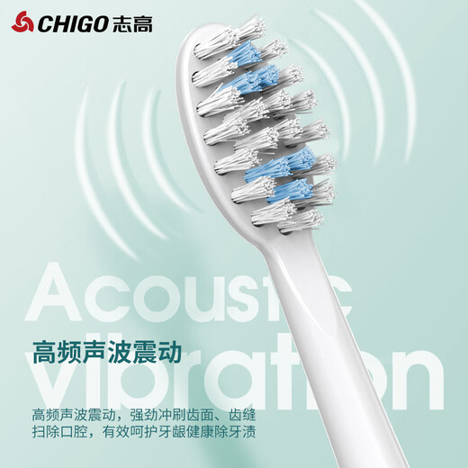 Chitech's next-generation sweeping vibration electric toothbrush, spa brush, sonic vibration for adults, cleans, whitens and protects gums, lightweight and portable