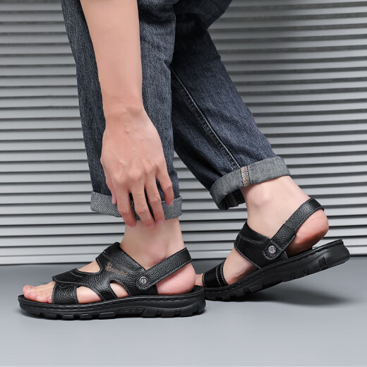 
Warrior sandals men's shoes outdoor beach shoes wear-resistant two-wear sports sandals WSL (WZ)-1390 black 42
