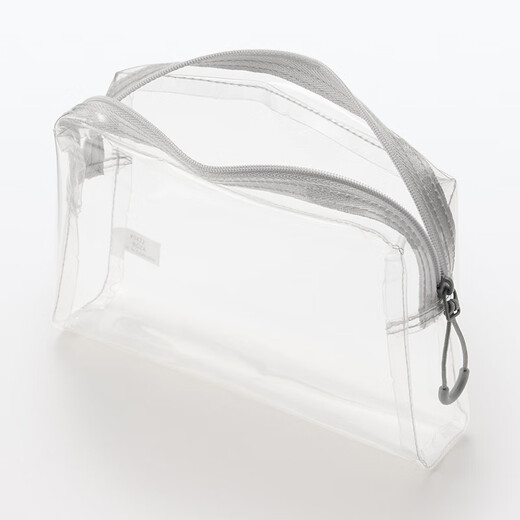 Muji PU Прозрачная сумка для хранения макияжа Портативная макияжная сумка дома.
