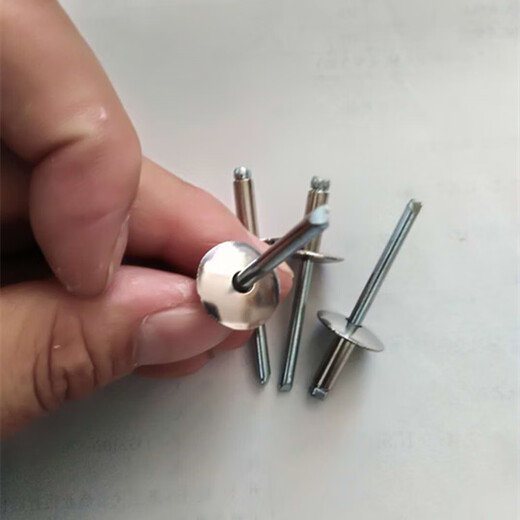 XMSJ正宗304不锈钢大帽沿抽芯铆钉开口型扁头汽车门高强度拉铆丁 不锈钢420帽檐12250支