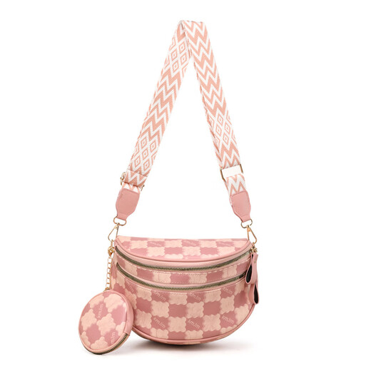 Light OUs neue modische japanische und koreanische Schachbrettplaid-Crossbody-Tasche für Unterricht und Arbeit, die vielseitige One-Shoulder-Crossbody-Tasche für Frauen fsg Brown pendeln