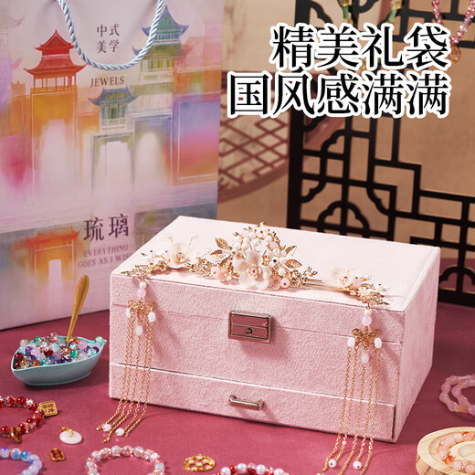 Xinge Children's Ancient Style Boad Boad Boad Toys Girls Birthday Cadeaux ACCESSOIRES CHILANCES HABLEUR BIENDRES MAINMATE