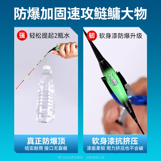Little Phoenix Silver Carp Big Body Carp L-DD06 Bite hook color change day and night dual-purpose float hard tail eye-catching trip fish float far-over