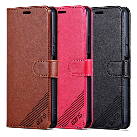 AZNS vivo Y200i翻盖皮套手机壳Y200i 5G保护套V2354A前后全包防摔软壳侧翻钱包式复古商务男女新款 棕色 vivo Y200i