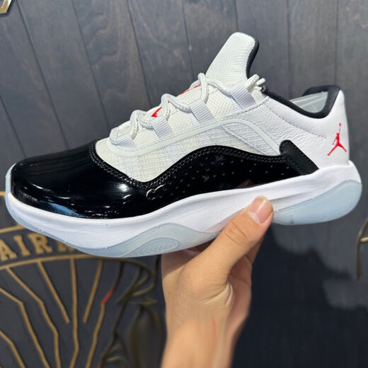 Nike (NIKE) zapatillas de baloncesto zapatos de mujer invierno nuevo AIR JORDAN 11 zapatos deportivos bajos prácticos con amortiguación ligeros e informales DV2629-106 38.5