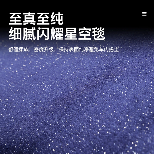 Alfombra de cielo estrellado al pie de pie de Buick Gl8 lleno de gamuza de estrella contra la alfombra anti-Slip PHEV LUZUN MODIFICACIÓN PADA Y CO-PILO