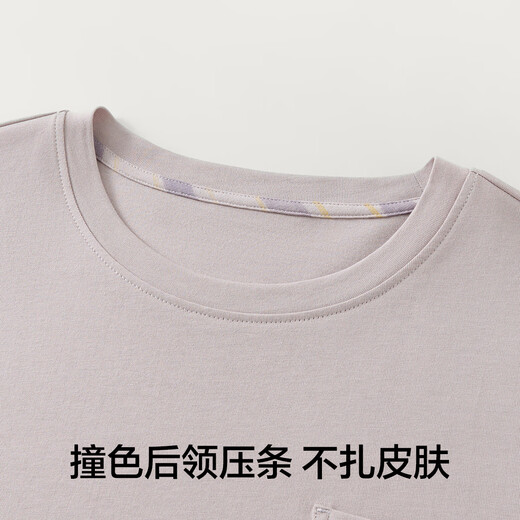 Youkeshu men's pajamas men 100% cotton cloud-sensing summer breathable sweat-absorbing, can wear 5A antibacterial short-sleeved home clothing set